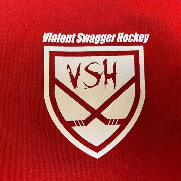 Violent Swagger Hockey Mens Red Long-Sleeve Shirt M Adult Battlefield Collection - Picture 6 of 7